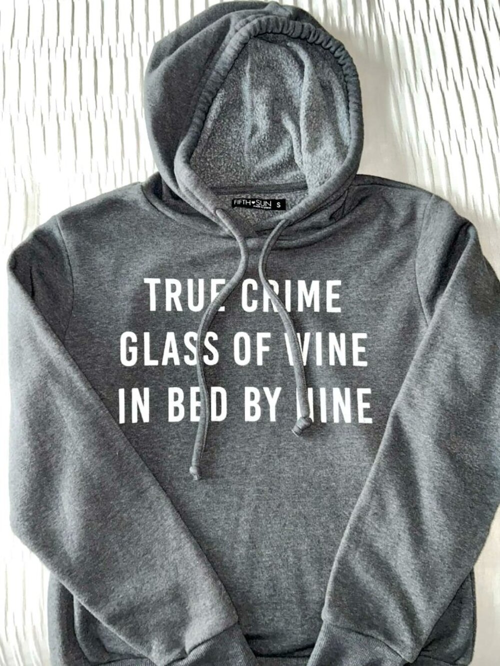 True Crime Women's Charcoal Hooded Sweatshirt